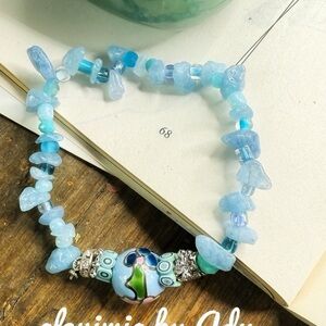 Blue Beaded Bracelet